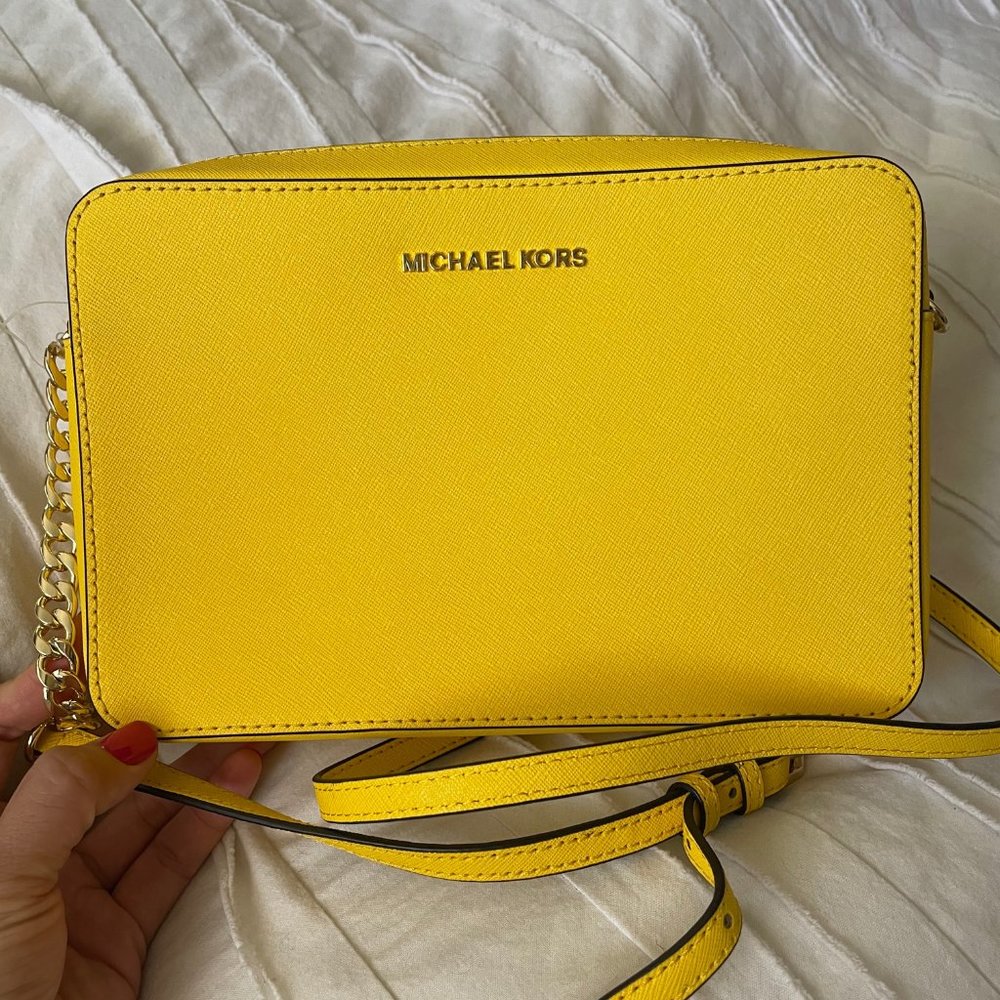 Michael Kors Saffiano Leather Crossbody Bag!